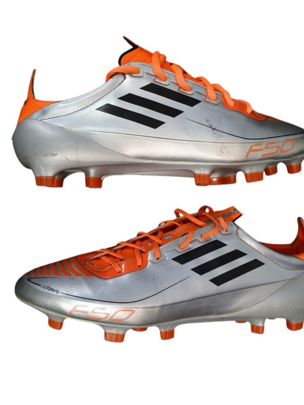 adidas F50 adiZero TRX FG Synthetic 2011 Silver/Orange - Picture 2 of 6